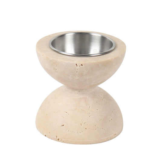 Modern Luxury Travertine Candle Holder - Elevate Your Home Ambiance