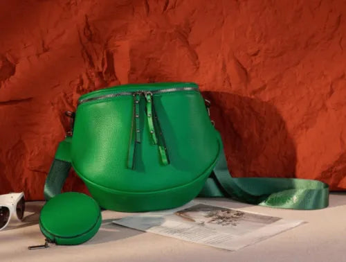 West Large Fanny Pack Crossbody Sling Bags with Adjustable Strap and Coin Purse
