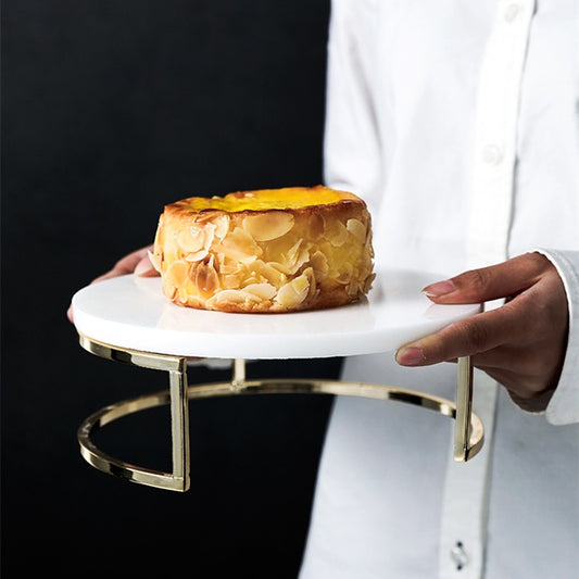 Nordic Style Marble Cake Stand Tray