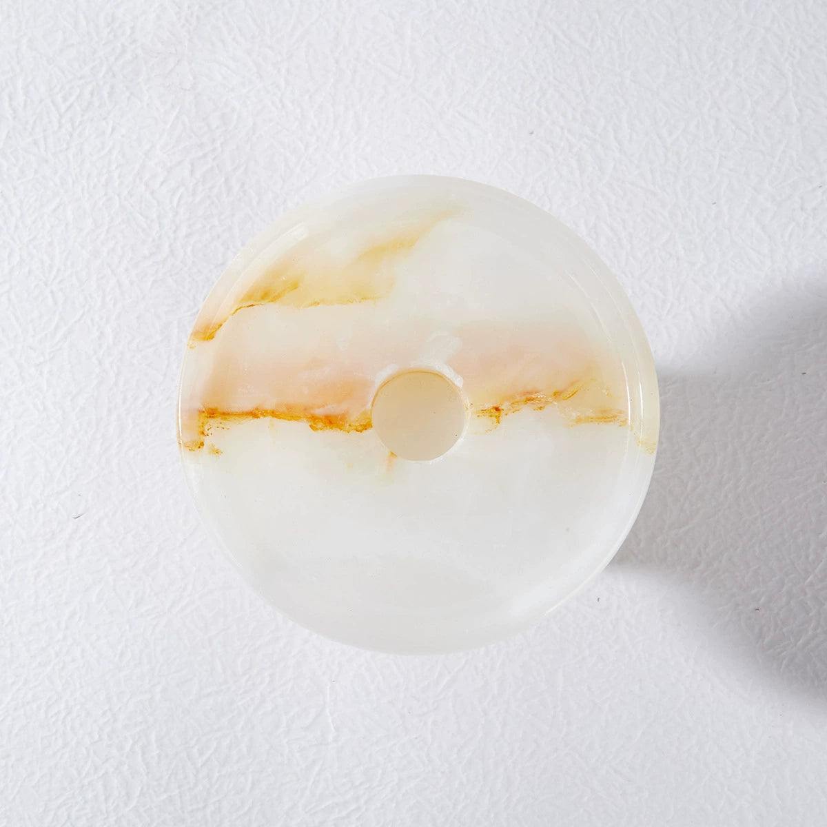 Neo-Chinese Luxury Alabaster Candle & Oil Warmer - Unique Ambiance for Home & Hotels