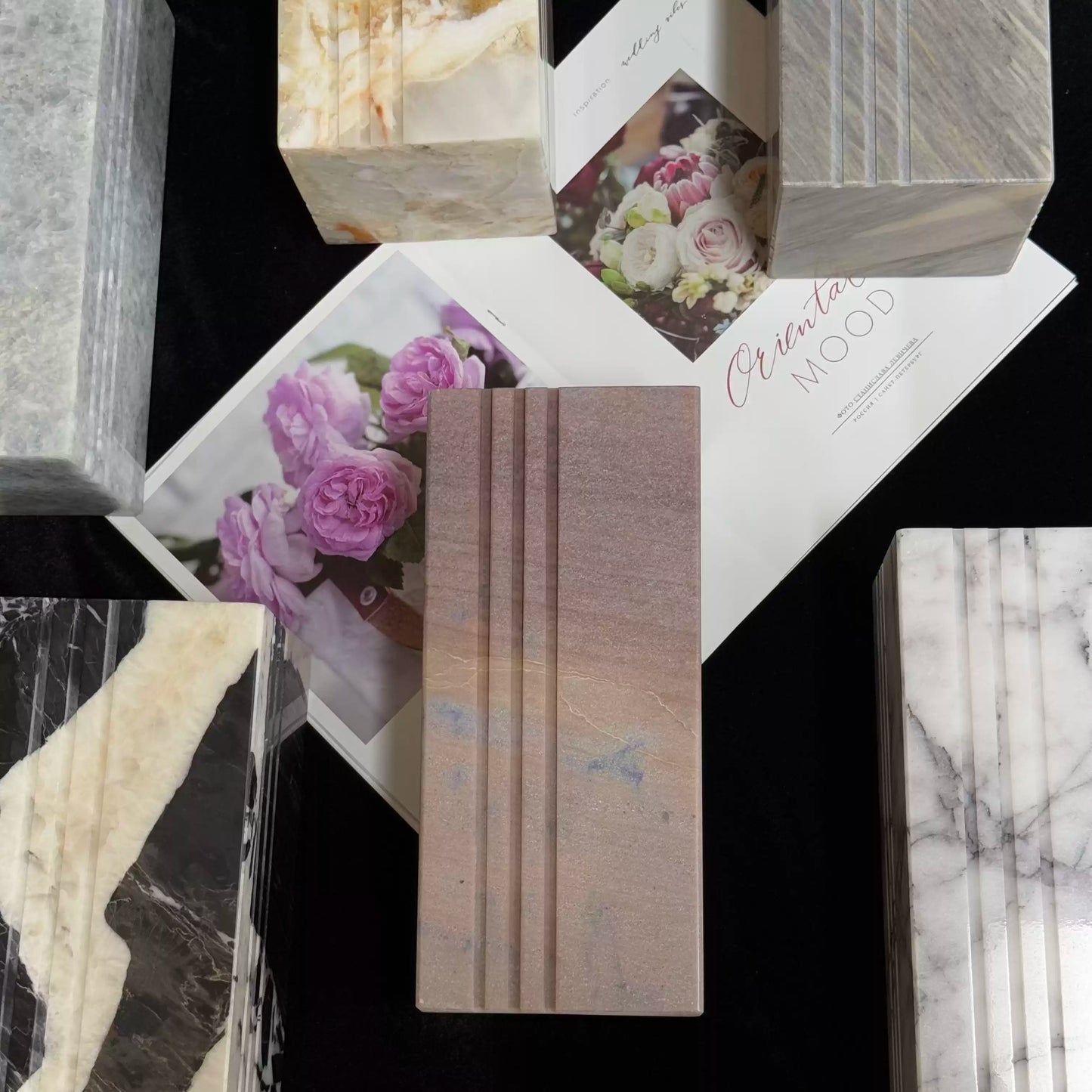 Natural Marble Square Vase – Luxury Modern Minimalist Decor