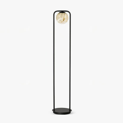 Alabaster Tribeca Floor Lamp - Luxe Minimalist Black Design for Sophisticated Indoor Spaces