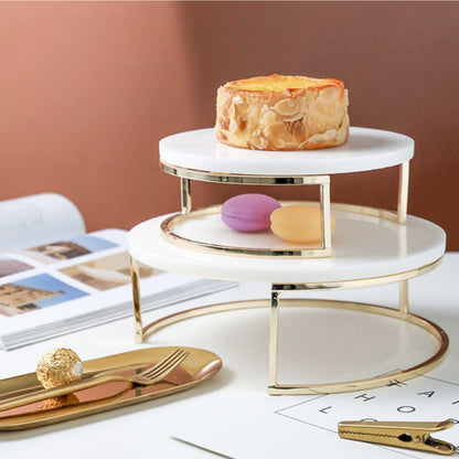 Nordic Style Marble Cake Stand Tray