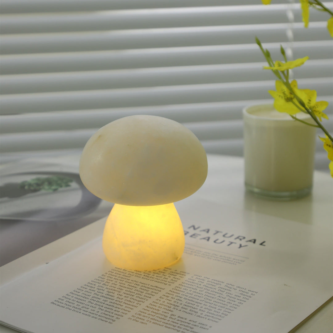 Alabaster Mushroom Table Lamp
