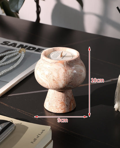 Turkish Shell Pink Marble Luxury Home Decor Collection