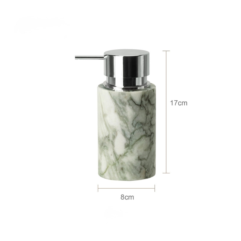 Cold Emerald Marble Mid-Century Bath Set