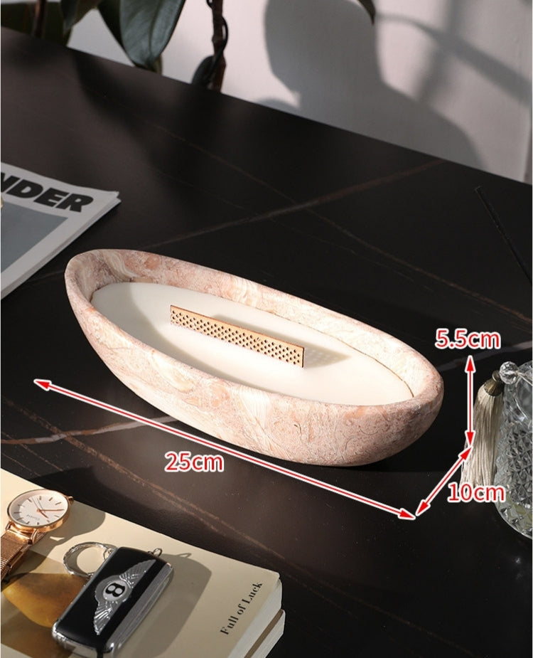 Turkish Shell Pink Marble Luxury Home Decor Collection