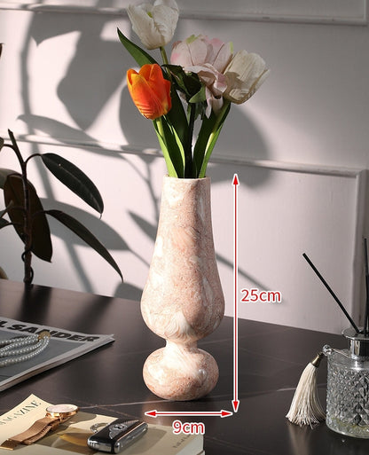 Turkish Shell Pink Marble Luxury Home Decor Collection