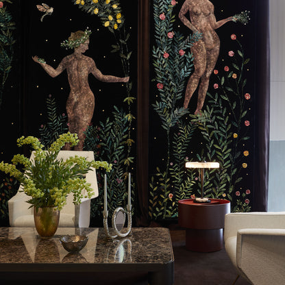 Vintage Inspired Table Lamp with Bronze Base and Alabaster Shade