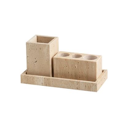 Wabi-Sabi Travertine Bath Collection