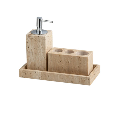 Wabi-Sabi Travertine Bath Collection