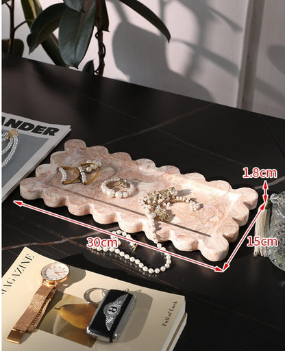 Turkish Shell Pink Marble Luxury Home Decor Collection