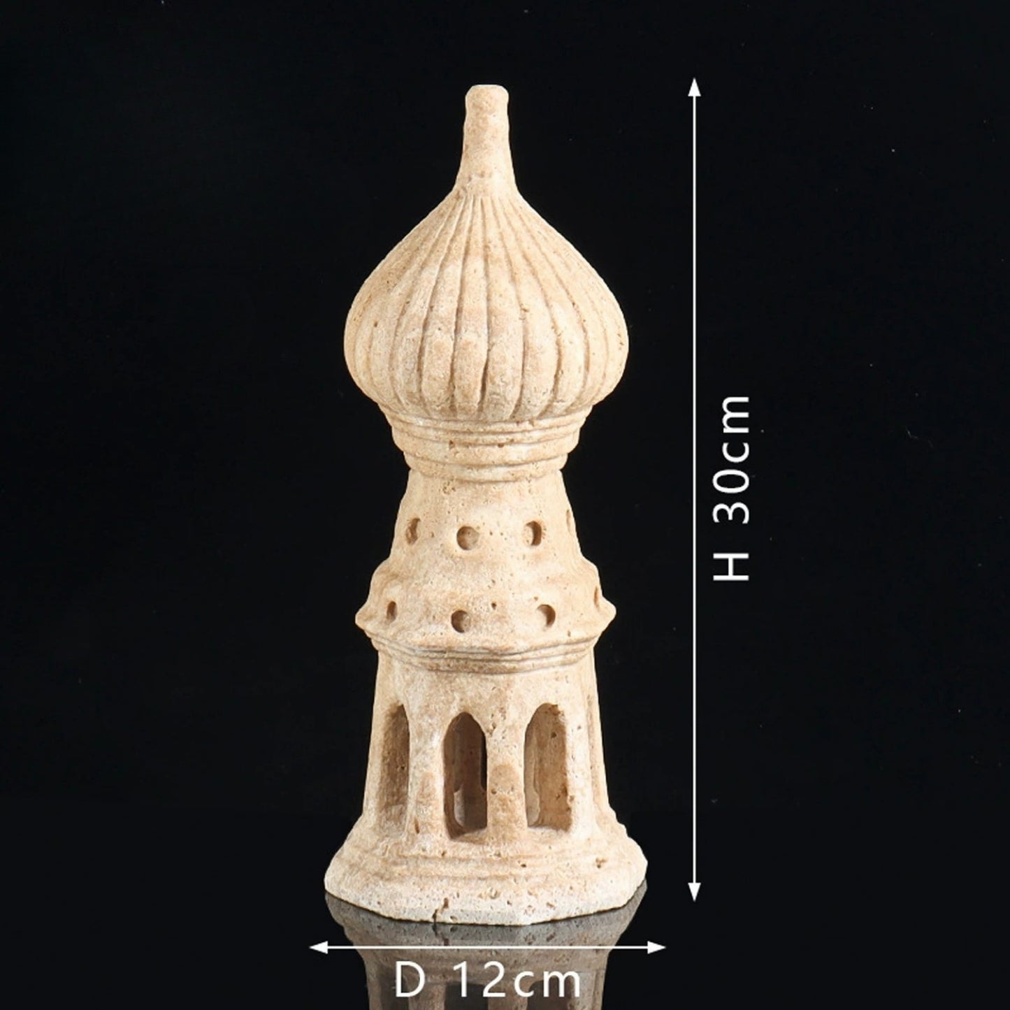 Luxury Travertine Ancient Architecture Sculpture Decor