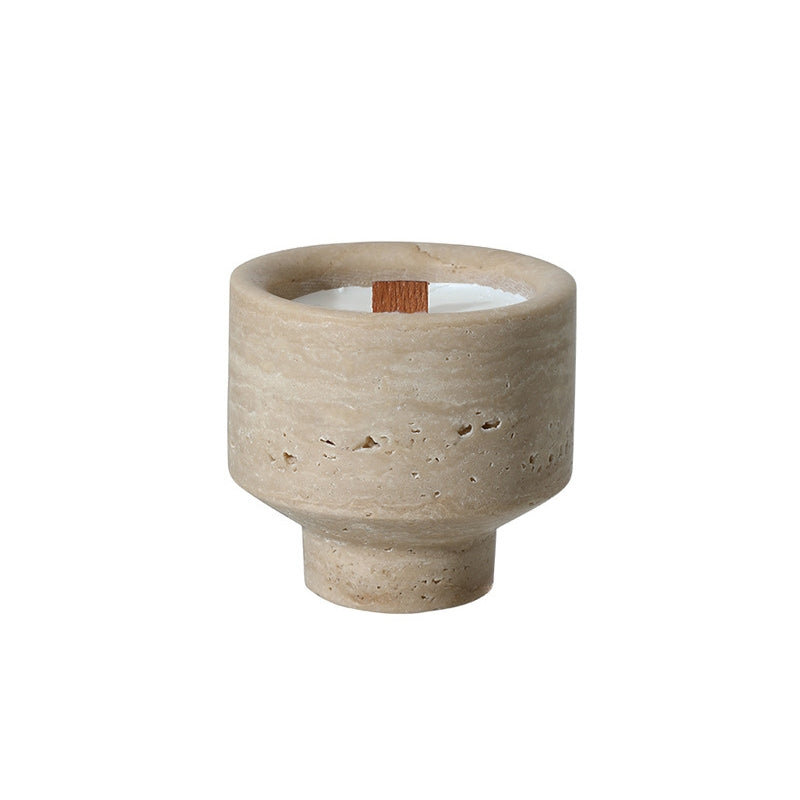 Modern Wabi-Sabi Marble Candle Holders - Elevate Your Home Luxury Decor