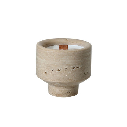 Modern Wabi-Sabi Marble Candle Holders - Elevate Your Home Luxury Decor