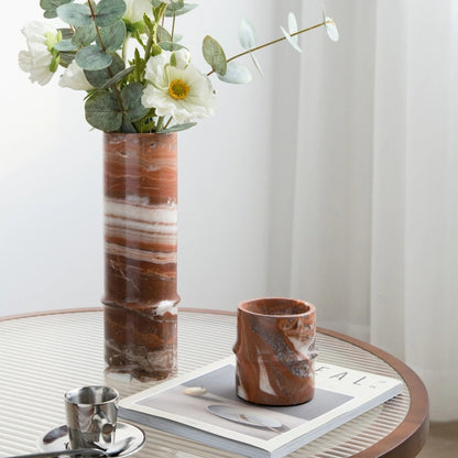 Natural Agate Jade Vases – Minimalist Modern Home Decor