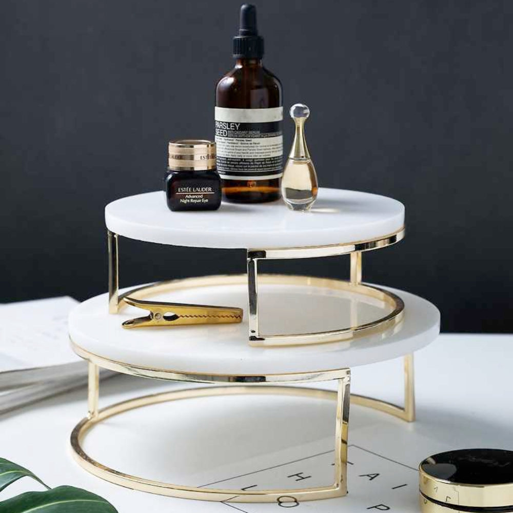 Nordic Style Marble Cake Stand Tray