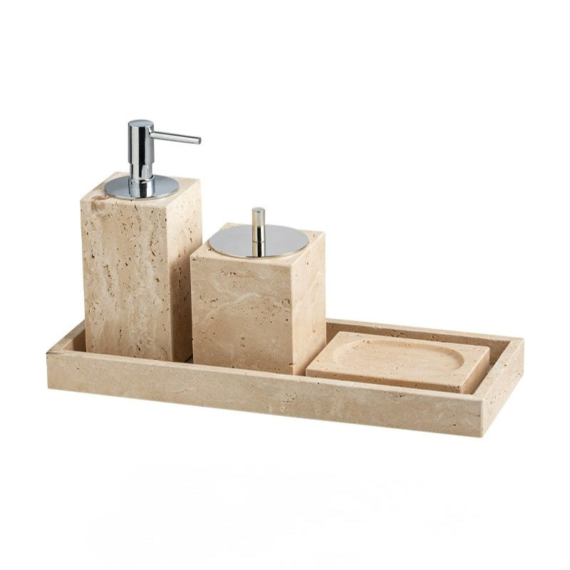 Wabi-Sabi Travertine Bath Collection