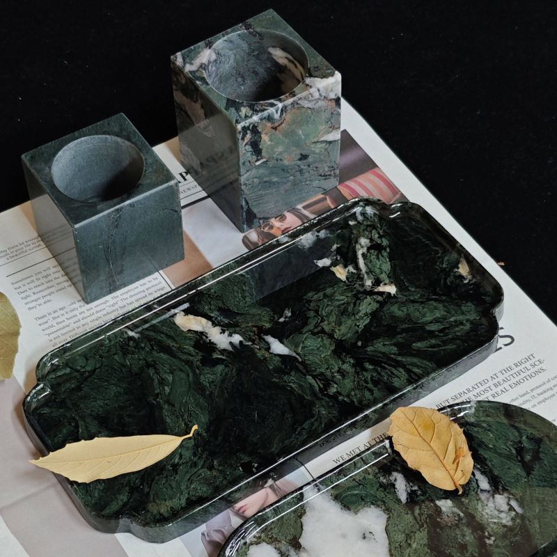 Fendi Green Marble Luxury Tray Collection
