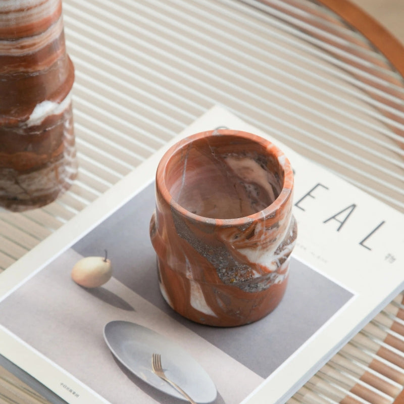 Natural Agate Jade Vases – Minimalist Modern Home Decor