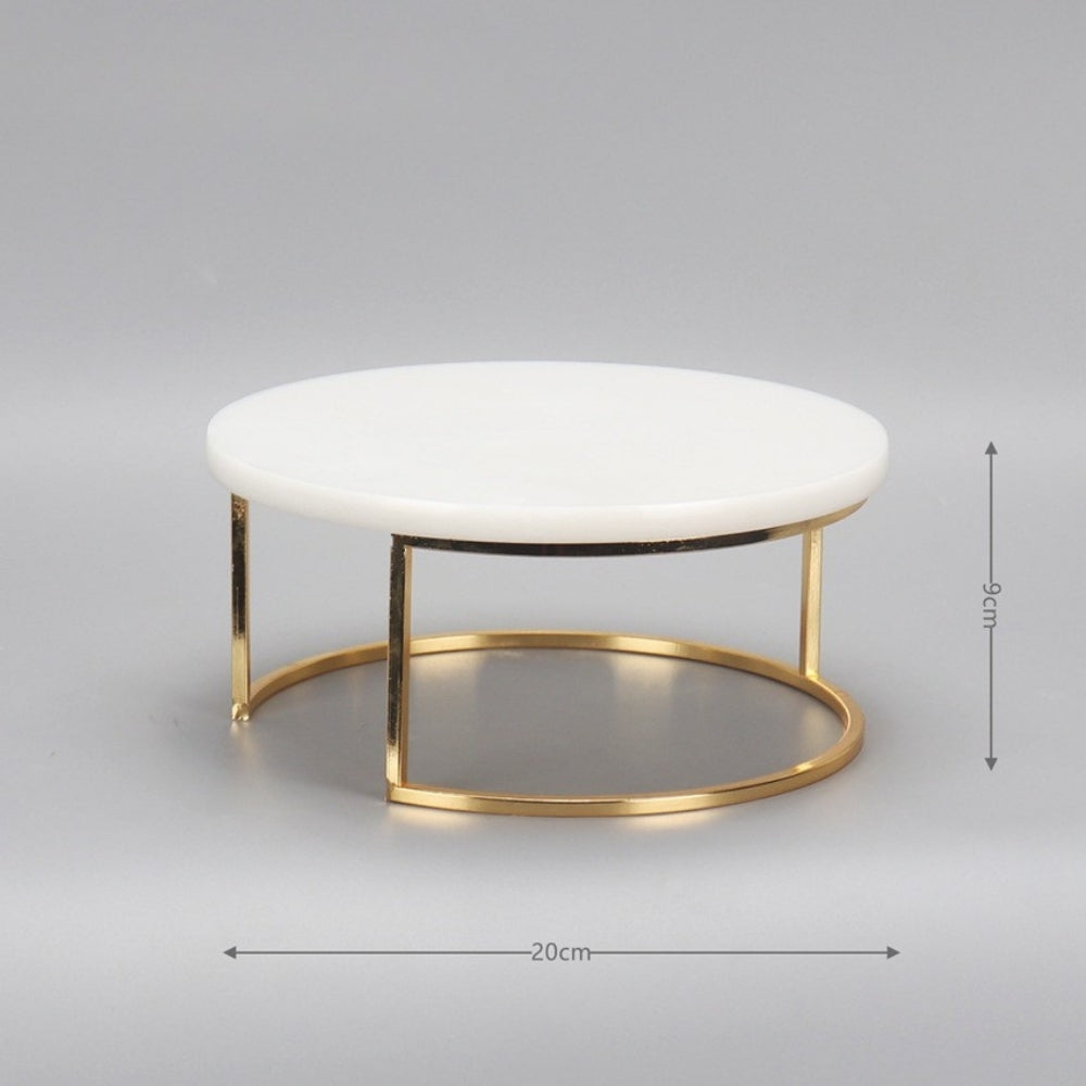 Nordic Style Marble Cake Stand Tray