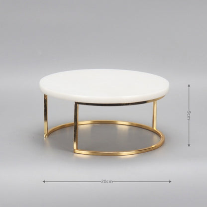 Nordic Style Marble Cake Stand Tray