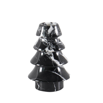 Vintage Style Marble Christmas Tree Candle Holder
