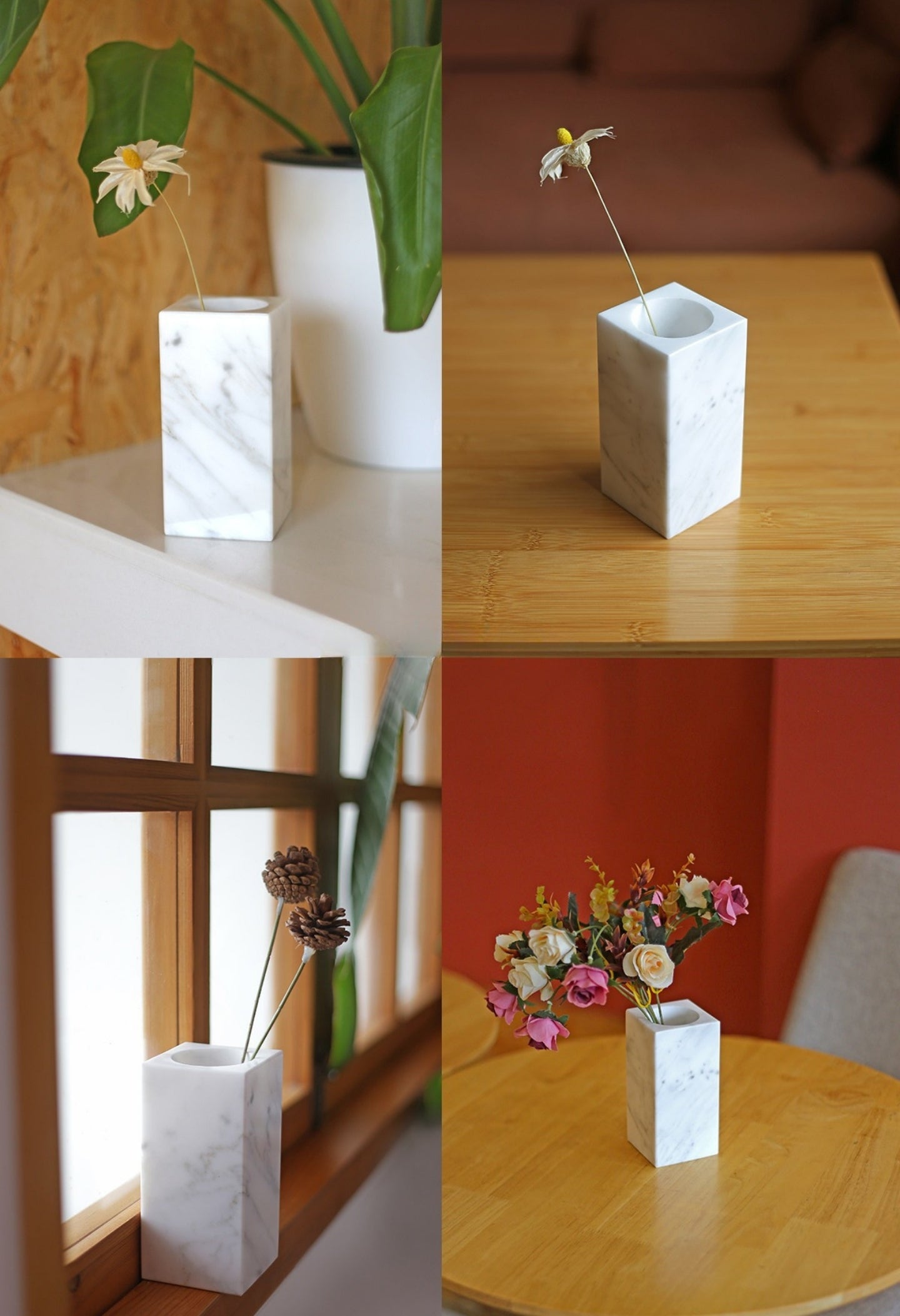 Luxury Modern Marble Mini Vase (Dry Flower Exclusive)
