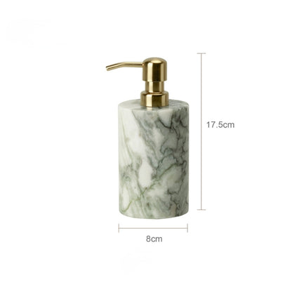 Cold Emerald Marble Mid-Century Bath Set