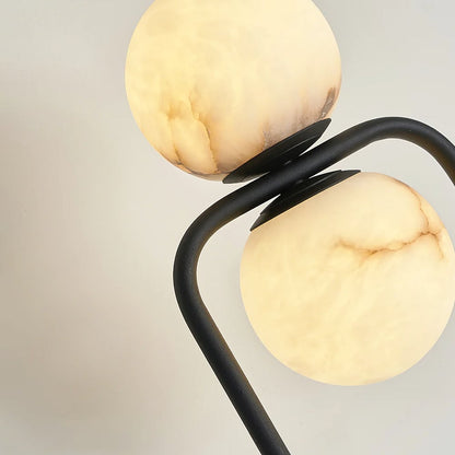 Alabaster Tribeca Floor Lamp - Luxe Minimalist Black Design for Sophisticated Indoor Spaces