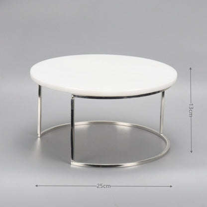 Nordic Style Marble Cake Stand Tray
