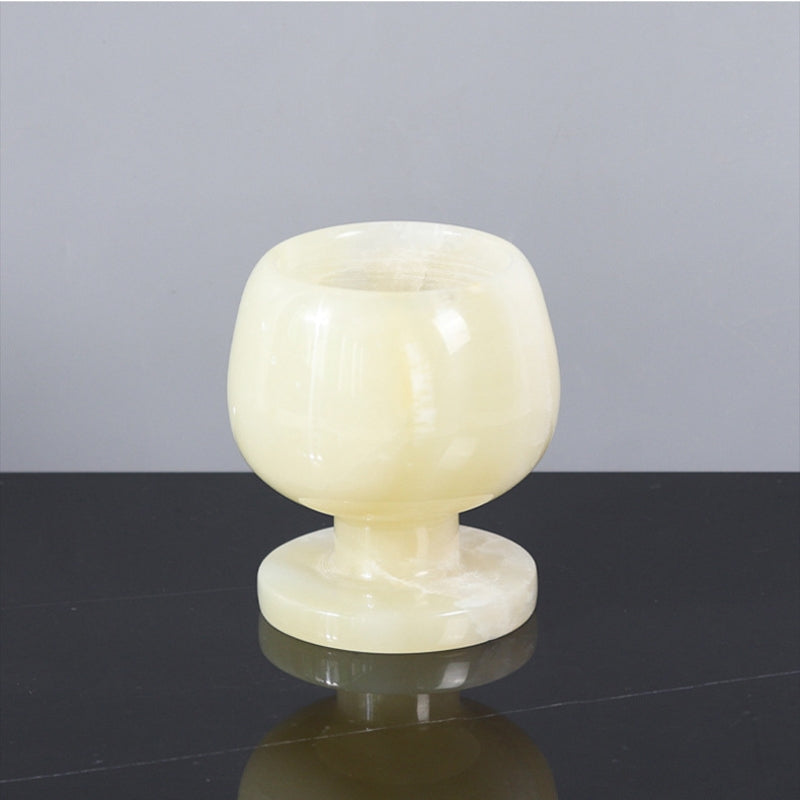 Luxury Contemporary Marble Candle Holder - Elevate Spaces with Timeless Elegance
