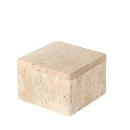Wabi-Sabi Natural Travertine Jewelry & Storage Box