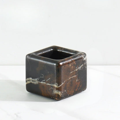 Minimalist Modern Cube Marble Aromatherapy Candle Cup - Elevate Home & Hotel Decor