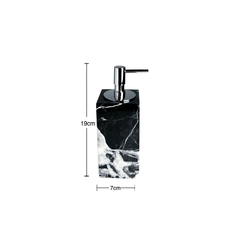 Black & White Marble Luxury Hotel-Style Bath Organizer Set