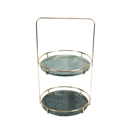Modern Marble 2 Tier Standing Tray