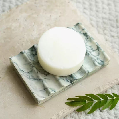 Natural Marble Wave Soap Dish | French Luxury Drainage Soap & Jewelry Tray