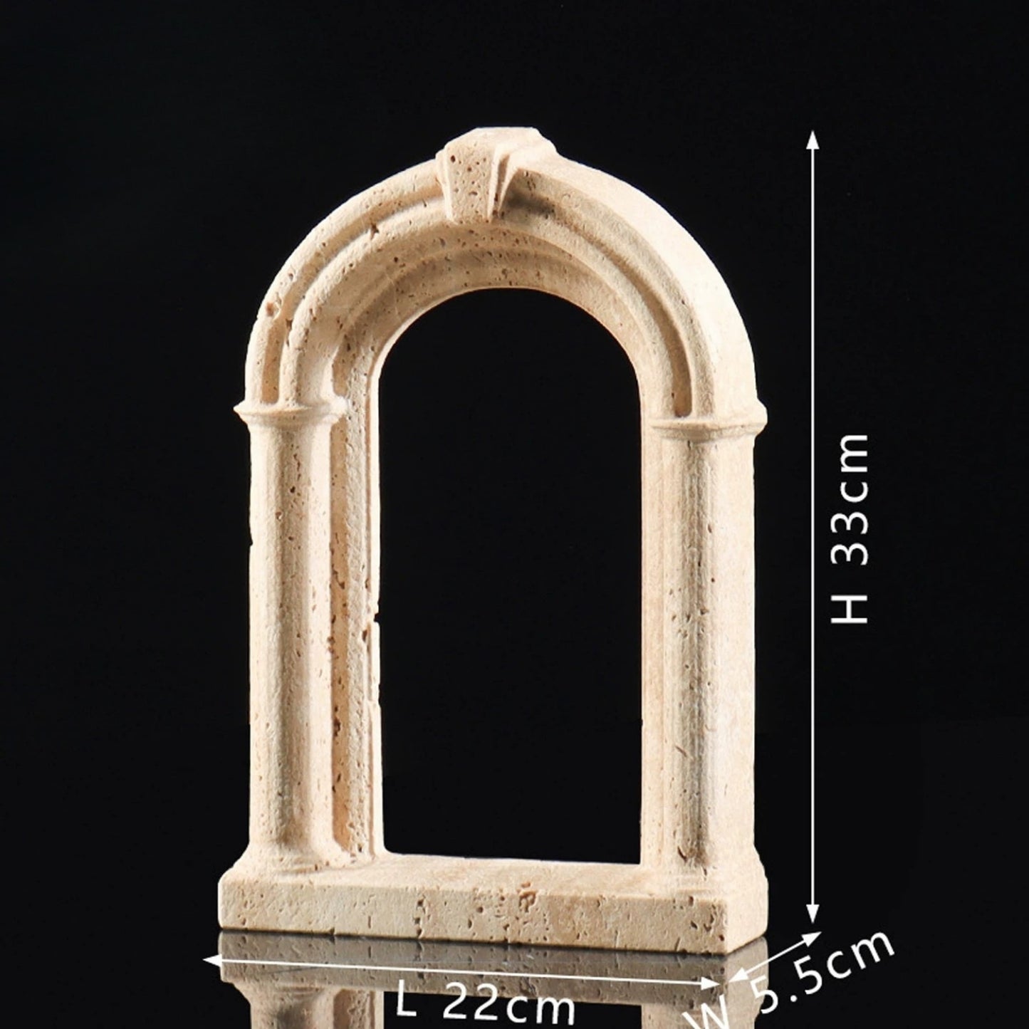 Wabi-Sabi Luxury Travertine Architecture Sculpture Decor