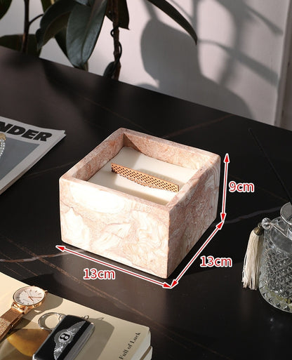 Turkish Shell Pink Marble Luxury Home Decor Collection