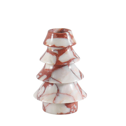 Vintage Style Marble Christmas Tree Candle Holder