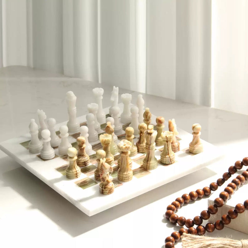 Natural Marble Chess Set – Decor & Parent-Child Interactive Toy