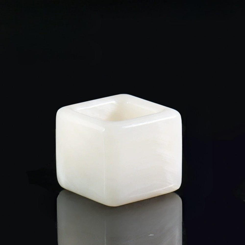 Minimalist Modern Cube Marble Aromatherapy Candle Cup - Elevate Home & Hotel Decor