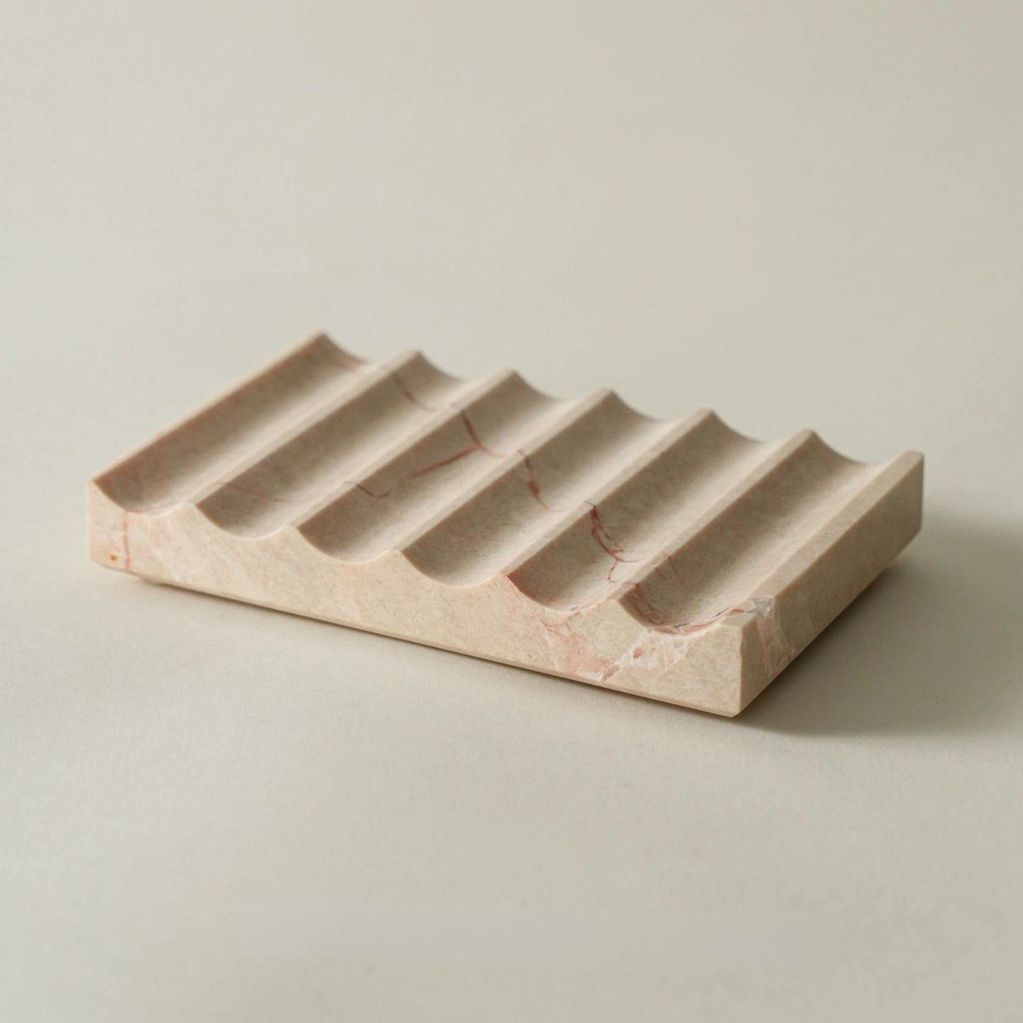 Natural Marble Wave Soap Dish | French Luxury Drainage Soap & Jewelry Tray