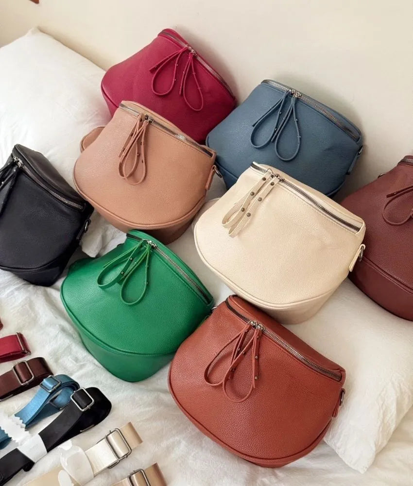 West Large Fanny Pack Crossbody Sling Bags  with Adjustable Strap and Coin Purse