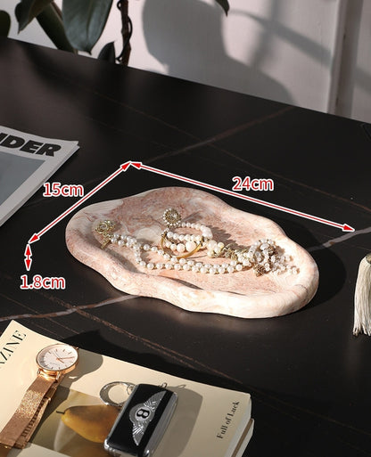 Turkish Shell Pink Marble Luxury Home Decor Collection