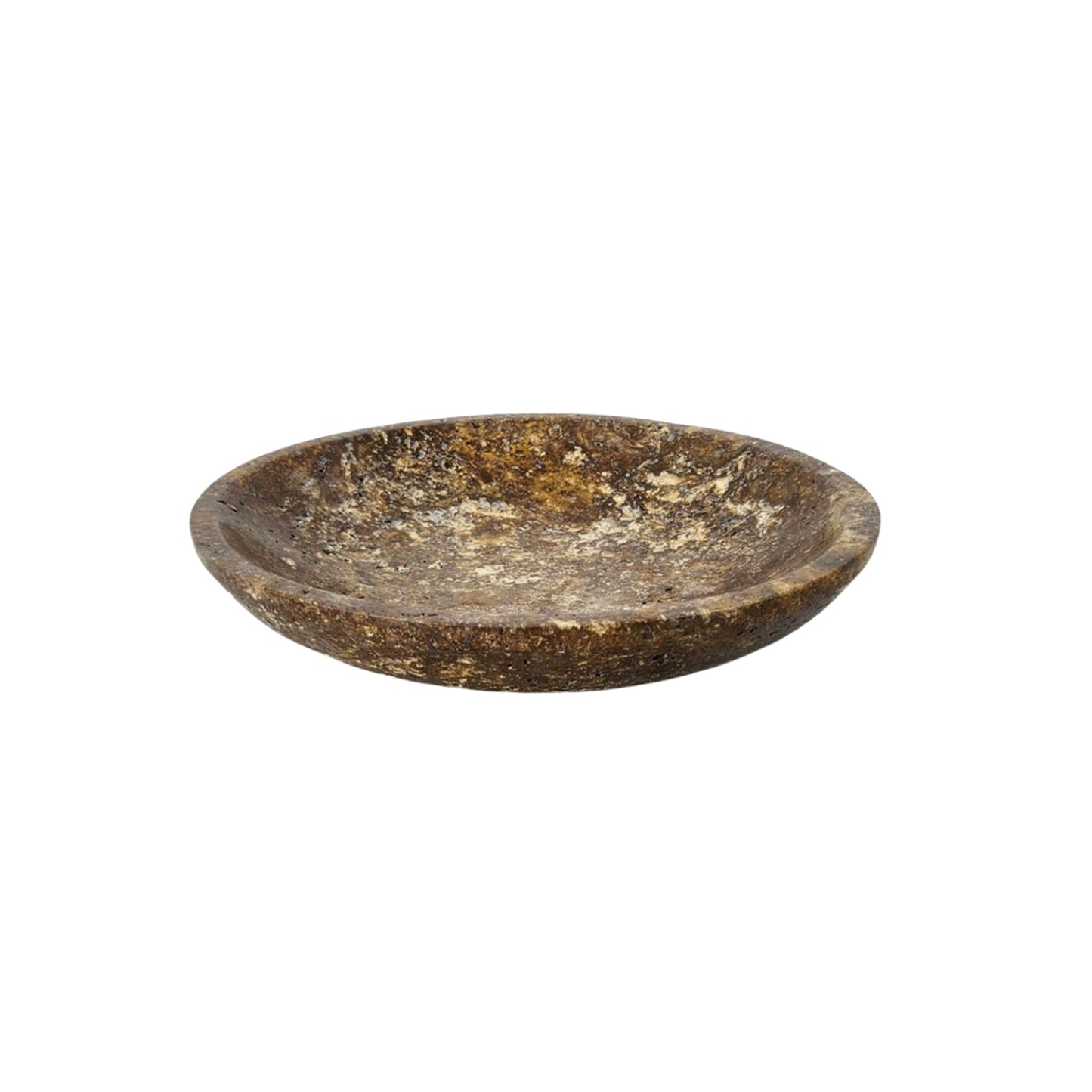 French Luxury Travertine Fruit Bowl | Minimalist Decor Tray