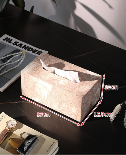 Turkish Shell Pink Marble Luxury Home Decor Collection