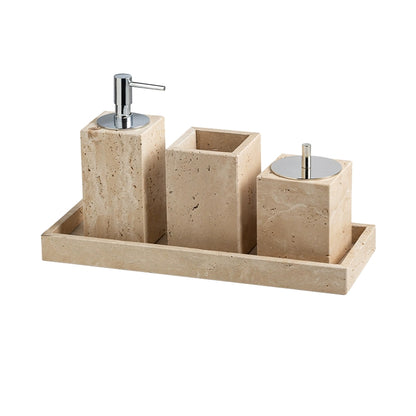 Wabi-Sabi Travertine Bath Collection
