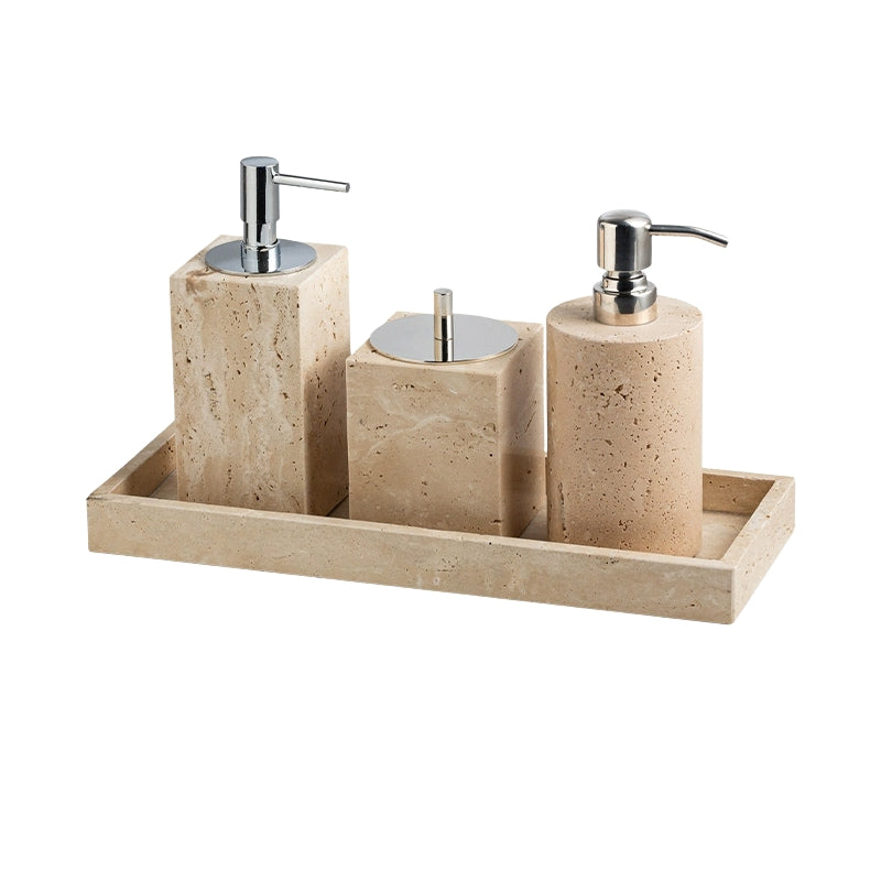 Wabi-Sabi Travertine Bath Collection