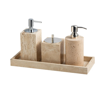 Wabi-Sabi Travertine Bath Collection
